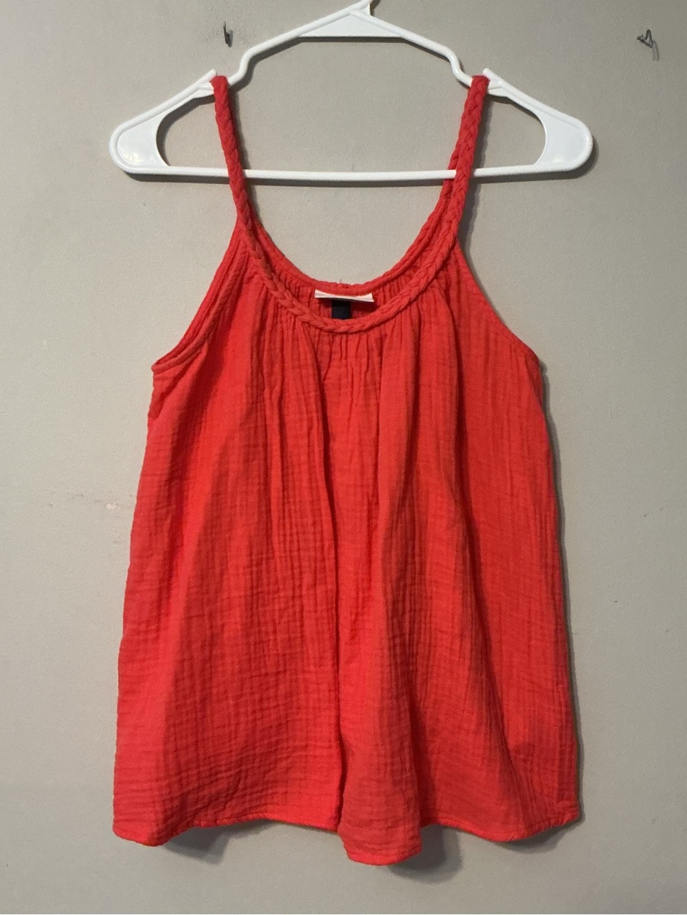 Universal Thread Red Braided-Strap Tank Top